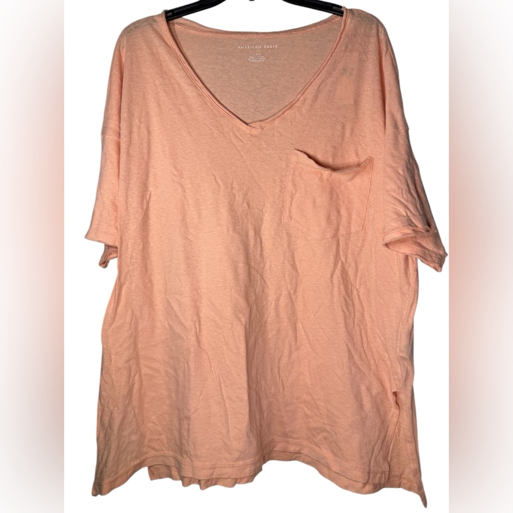 American Eagle Basic V Neck Oversized Top NWT - image 1